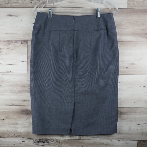 Mossimo* Women's Fully Lined 1/4 Backside Zipper 6" Slit Midi Skirt~ Size 8 - Picture 2 of 6